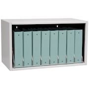 OMNIMED Cubical Storage Rack with Locking Panel Holds 8 Binders up to 2.75" D 266008_010